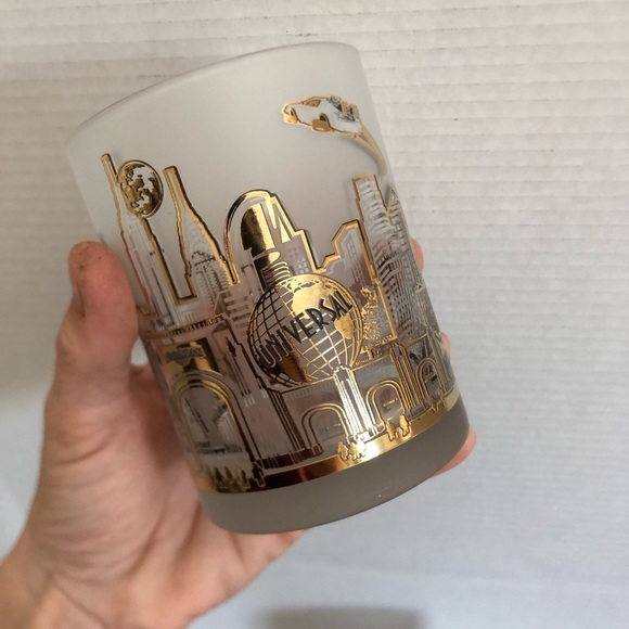 Vtg 90s Universal Studios Park Frosted Rocks Glasses - Picture 4 of 12
